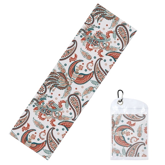 Xecao Paisley Floral Ice Towel: a quick-dry, cold sweat-absorbing neck wrap perfect for running, swimming, yoga, gym workouts, and all your exercise needs