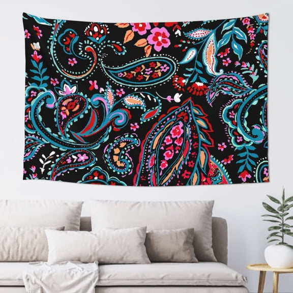 Xecao Paisley Print Tapestry, Wall Hanging Room Funny Decor, Backdrop Room Decor for Bedroom Living Room dormitory