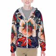 thumbnail image 1 of Xecao Paisley2 Print Fishing Shirts for teenager Long Sleeve UV Sun Protection Hoodie with Zipper Outdoor Hiking Shirts-Medium, 1 of 7