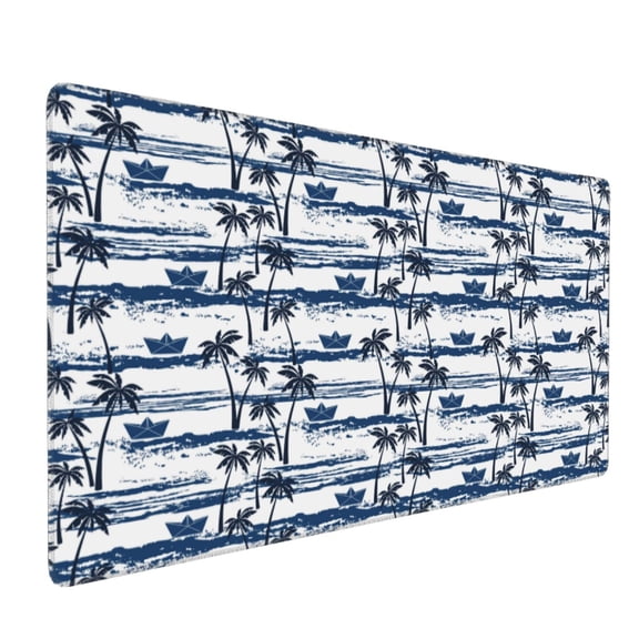 Xecao Palm Tree Print Large Mouse Pad, 16x35.5in Mousepad, Professional Non-Slip Rubber Base Big Mouse Pad, Mouse Pad for Gaming & Office Full Desk Mouse Pad
