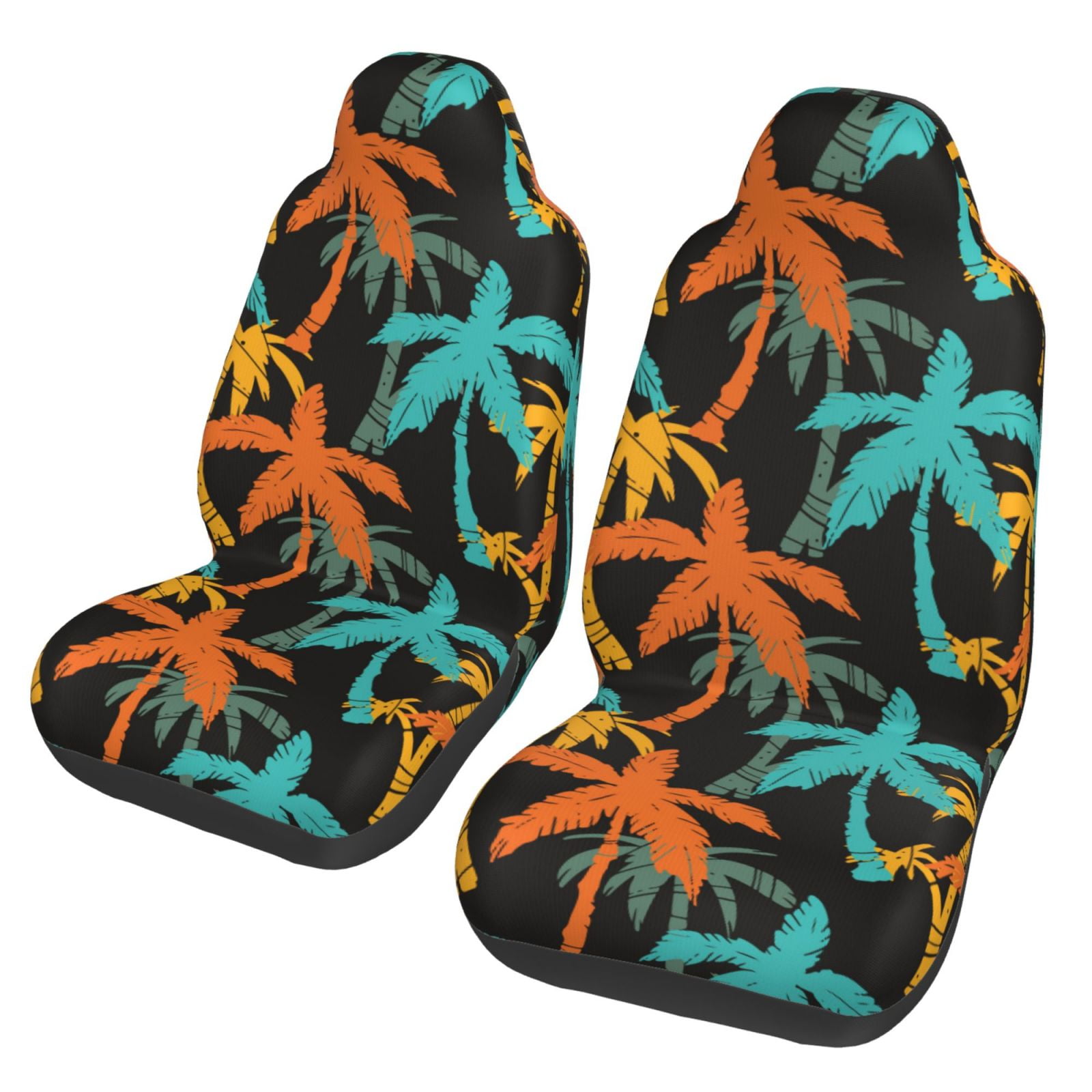 Green Palm Tree Hawaiin Print Pet Car Seat Cover