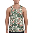 thumbnail image 1 of Xecao Palm Trees and Tropical Men's Tank Top Workout Quick Dry Sleeveless Gym Jogging Muscle Shirts Summer Swim Beach Tops, 1 of 9