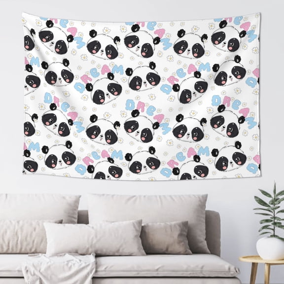 Xecao Panda Bear1 Print Tapestry, Wall Hanging Room Funny Decor, Backdrop Room Decor for Bedroom Living Room dormitory