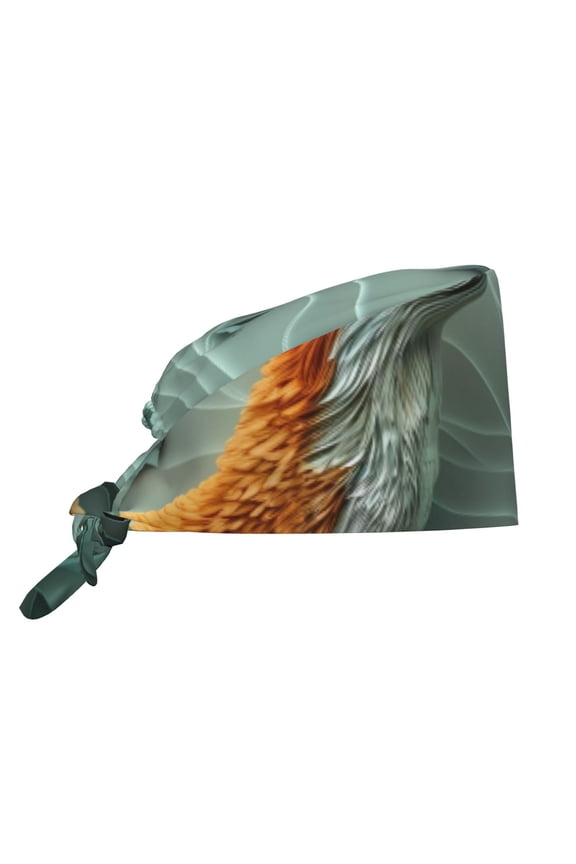 Paper Fox Crow Fantasy Print Men Women Adjustable Working Cap with Button Unisex Hats Sweatband