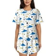 thumbnail image 1 of Xecao Party Shark Cute print Swimsuit for women, Summer-ready, sporty style.Quick-dry fabric. Many sizes & colors., 1 of 9