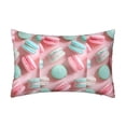 thumbnail image 1 of Xecao Pastel Macarons Delight Pattern Satin Pillowcases for Hair and Skin, Luxurious and Silky Pillow Cases with Envelope Closure, 20x30 Inches, 1 of 7