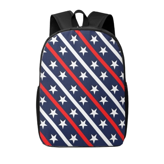 Xecao Patriotic Star print Travel Backpack, Large Computer Backpack for Men Women, College School Rucksack Book Bag