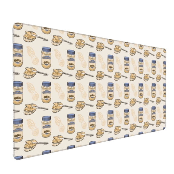 Xecao Peanuts Print Large Mouse Pad, 16x35.5in Mousepad, Professional Non-Slip Rubber Base Big Mouse Pad, Mouse Pad for Gaming & Office Full Desk Mouse Pad