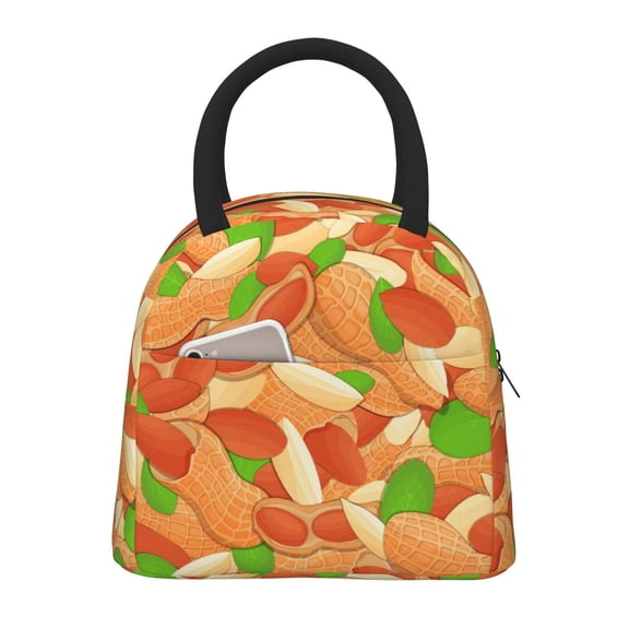 Xecao Peanuts1 Lunch Bag , an insulated, reusable tote bag perfect for adults of all genders, ideal for work, office, picnics and beach trips