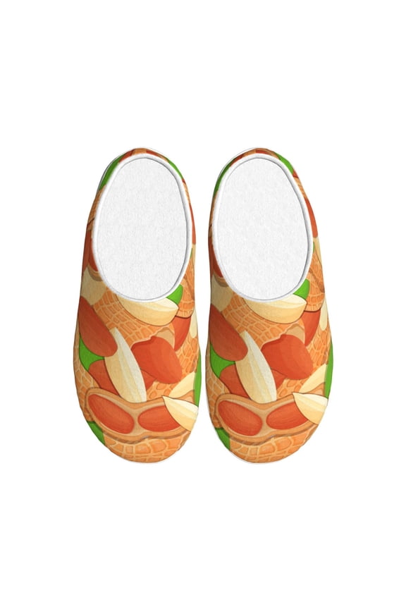 Peanuts1 Print Cotton Slippers Fuzzy Warm Cozy Slippers Non Slip House Slippers For Indoor Outdoor Cotton Slippers House Slippers-8