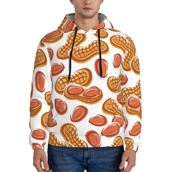 Xecao Peanuts4 Pattern Men's Adult Pullover Hoodie,Hooded Sweatshirt-Small