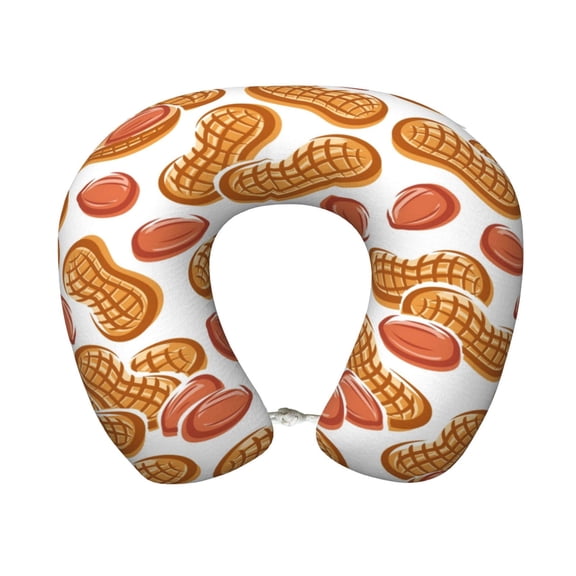 Xecao Peanuts4 Print Memory Foam Cervical Neck Pillow Versatile U-Shaped Pillows for Home,Office,Camping,Travelling,Soft Washable Cover