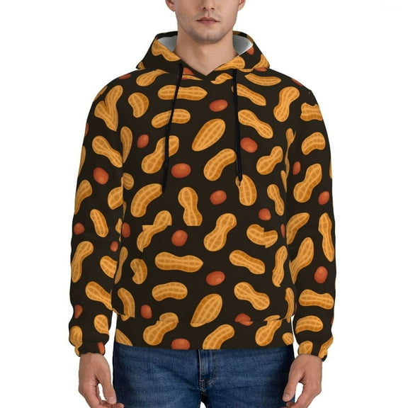 Xecao Peanuts5 Pattern Men's Adult Pullover Hoodie,Hooded Sweatshirt-XX-Large