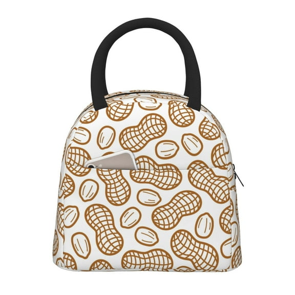 Xecao Peanuts7 Lunch Bag , an insulated, reusable tote bag perfect for adults of all genders, ideal for work, office, picnics and beach trips