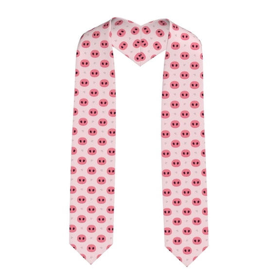 Xecao Pig Noses Print Graduation Shawl Stole Honor Stole Adult 72" Academic Commencements