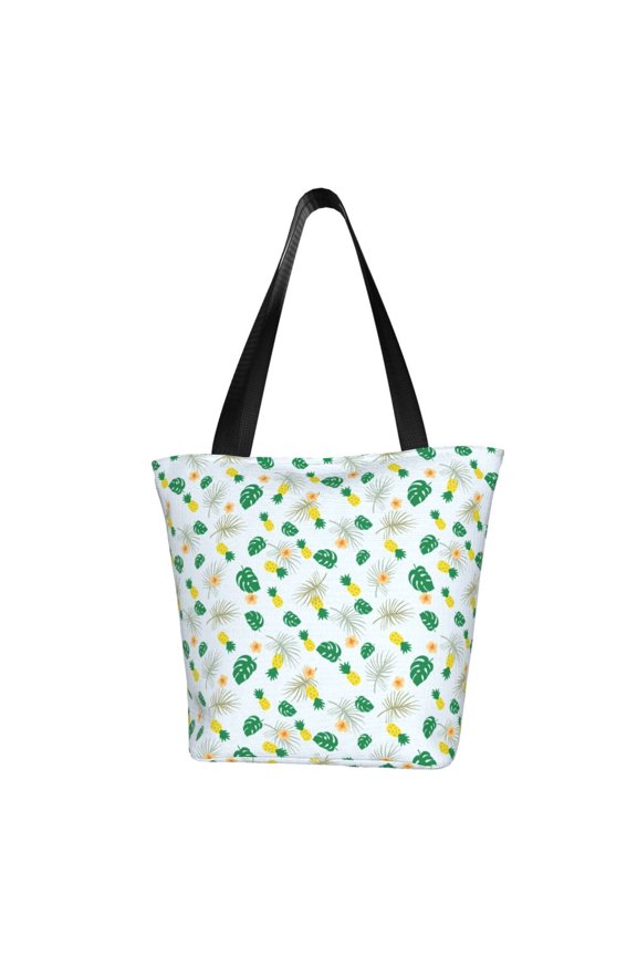 Pineapple for Tote Bag for Women -Tote Shoulder Bag with A Little Pocket Inside, Perfect for Travel and Work.