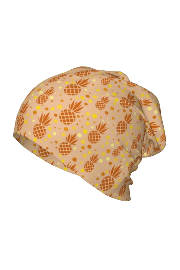 Pineapples Print Beanie Hat Toddler Girls Boys, Baby Hats Winter Warm Knitted Thermal, Kids Winter Caps