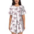 thumbnail image 1 of Xecao Pink Butterflies (2) print Swimsuit for women, Summer-ready, sporty style.Quick-dry fabric. Many sizes & colors., 1 of 9