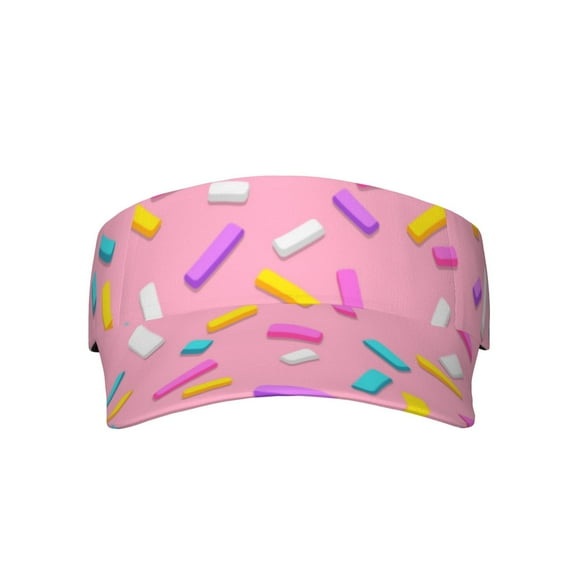 Xecao Pink Donut for Adult Sun Cap offers versatile sun protection with adjustable Velcro for a secure fit.