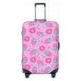 thumbnail image 1 of Xecao Pink Donuts print Elastic Luggage Cover, with double-sided print , is perfect for travel, business, and daily use, 1 of 9