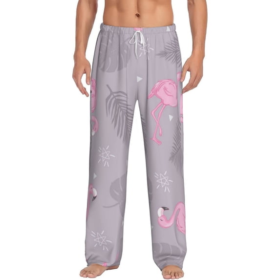 Xecao Pink Flamingo Men's Straight Lounge Pajama Pants: The Ultimate in Comfortable Sleepwear