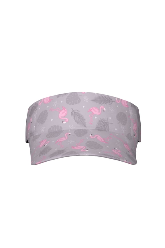 Pink Flamingo for Adult Sun Cap offers versatile sun protection with adjustable Velcro for a secure fit.