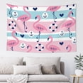 thumbnail image 1 of Xecao Pink Striped Flamingo Print Tapestry, Wall Hanging Room Funny Decor, Backdrop Room Decor for Bedroom Living Room dormitory, 1 of 8