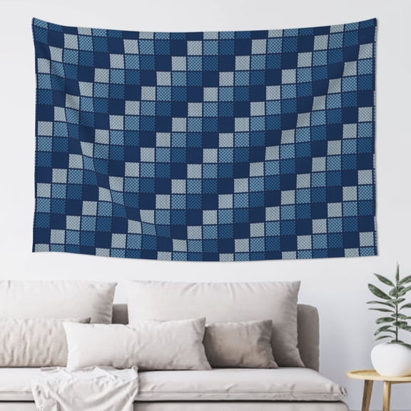 Xecao Pixel Grid Print Tapestry, Wall Hanging Room Funny Decor, Backdrop Room Decor for Bedroom Living Room dormitory