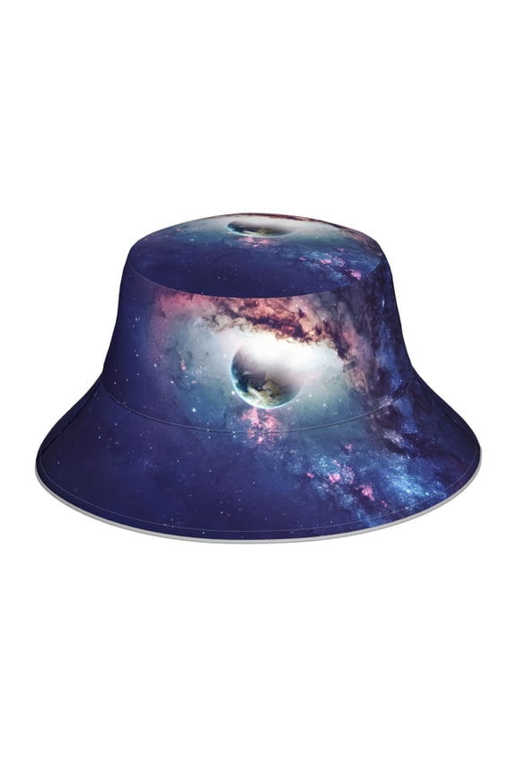 Planets Stars And Galaxies Print Men and Women Night Reflective Hat Runner Cap Visor Bucket Hat Boonie Cap