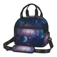 thumbnail image 1 of Xecao Planets Stars And Galaxies1 Print Insulated Lunch Box, Lunch Cags Lunch Bag Featuring An Adjustable Shoulder Strap, 1 of 5