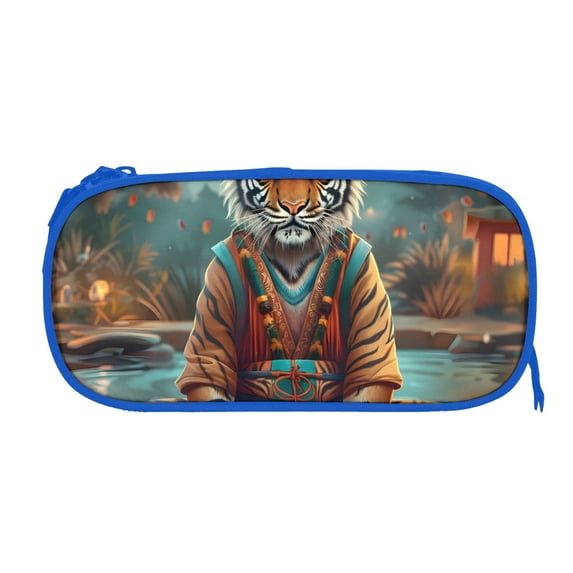 Xecao Pond Meditating Tiger print Fanny Pack Belt Bag for Women and Men, Fashionable Waterproof Waist Pack with Adjustable Strap for Traveling, Hiking, Jogging, Cycling