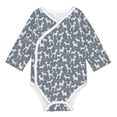 thumbnail image 1 of Xecao Poodle Dog Print Baby unisex-baby Cotton Long-sleeve Bodysuits-6 Months, 1 of 6
