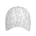 thumbnail image 1 of Xecao Poodle Dog for Baseball Cap: Unisex, crafted from classic polyester twill fabric, featuring a soft unconstructed design, 1 of 5