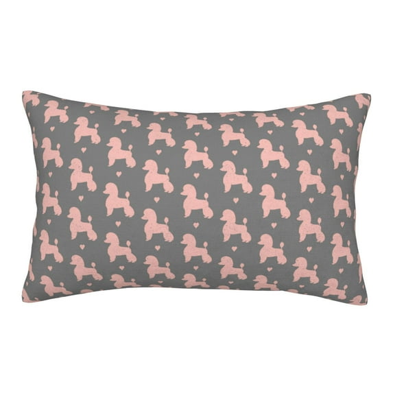 Xecao Poodle Dog for Decorative Throw Pillow Case for Couch,Sofa or Bed Set,Pillow Cover for Sofa Home Decor Ideal Gift-16"x24"