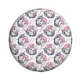 thumbnail image 1 of Xecao Poodle Dog for Tire Covers: Waterproof, dust-proof, and universally fitting for trailers, SUVs, 1 of 8