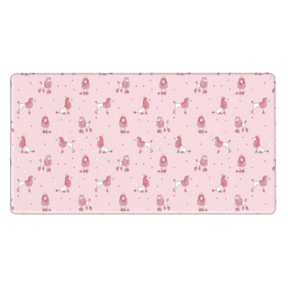 Xecao Poodle Dog for Waterproof Mouse Pad - Extended Contour Mouse Mat, Large Gaming Mousepad Laptop Keyboard Mat with Non-Slip Rubber Base