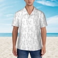 thumbnail image 1 of Xecao Poodle Dog print Hawaiian shirt - a stylish short-sleeve button-down for men, perfect for casual beach and tropical outings., 1 of 9