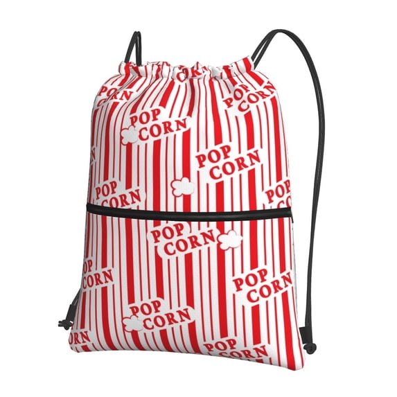 Xecao Popcorn 1 for Drawstring Bags,Pull String Backpack Bags,String Bag Sackpack