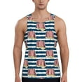 thumbnail image 1 of Xecao Popcorn Men's Tank Top Workout Quick Dry Sleeveless Gym Jogging Muscle Shirts Summer Swim Beach Tops, 1 of 9