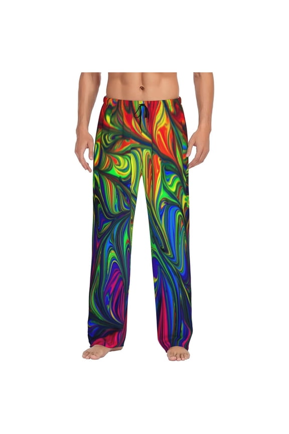 Pride Rainbow Men's Straight Lounge Pajama Pants: The Ultimate in Comfortable Sleepwear