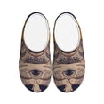 thumbnail image 1 of Xecao Pug dog Yoga Print Cotton Slippers Fuzzy Warm Cozy Slippers Non Slip House Slippers For Indoor Outdoor Cotton Slippers House Slippers-35/36, 1 of 7