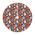 thumbnail image 1 of Xecao Pumpkin And Flying Bat1 Pattern Christmas Tree Skirt Round Xmas Tree Mat Base Cover for Holiday Home Decorations-48", 1 of 6