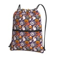 thumbnail image 1 of Xecao Pumpkin And Flying Bat1 for Drawstring Bags,Pull String Backpack Bags,String Bag Sackpack, 1 of 6