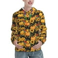thumbnail image 1 of Xecao Pumpkins And Sunflowers3 Pattern Hoodies for Women Sweatshirts Long Sleeve Sweatshirts Pullover Outfits with Pocket-Large, 1 of 7