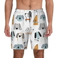 thumbnail image 1 of Xecao Puppy for Men's Swimming Trunks Swim Trunks Quick Dry Swim Shorts with Mesh Lining Funny Swimwear Bathing Suits, 1 of 9