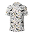 thumbnail image 1 of Xecao Puppy for Mens' Casual Short Sleeve Button-Down Polo Shirts for a Classic Golf Look, 1 of 9