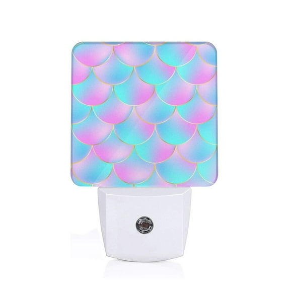 Xecao Purple Dragon Scales for Night Light - a Wall-mounted LED Fixture with A Dusk-to-dawn Sensor, Ideal for Bedrooms, Bathrooms, Hallways, and Kitchens-US