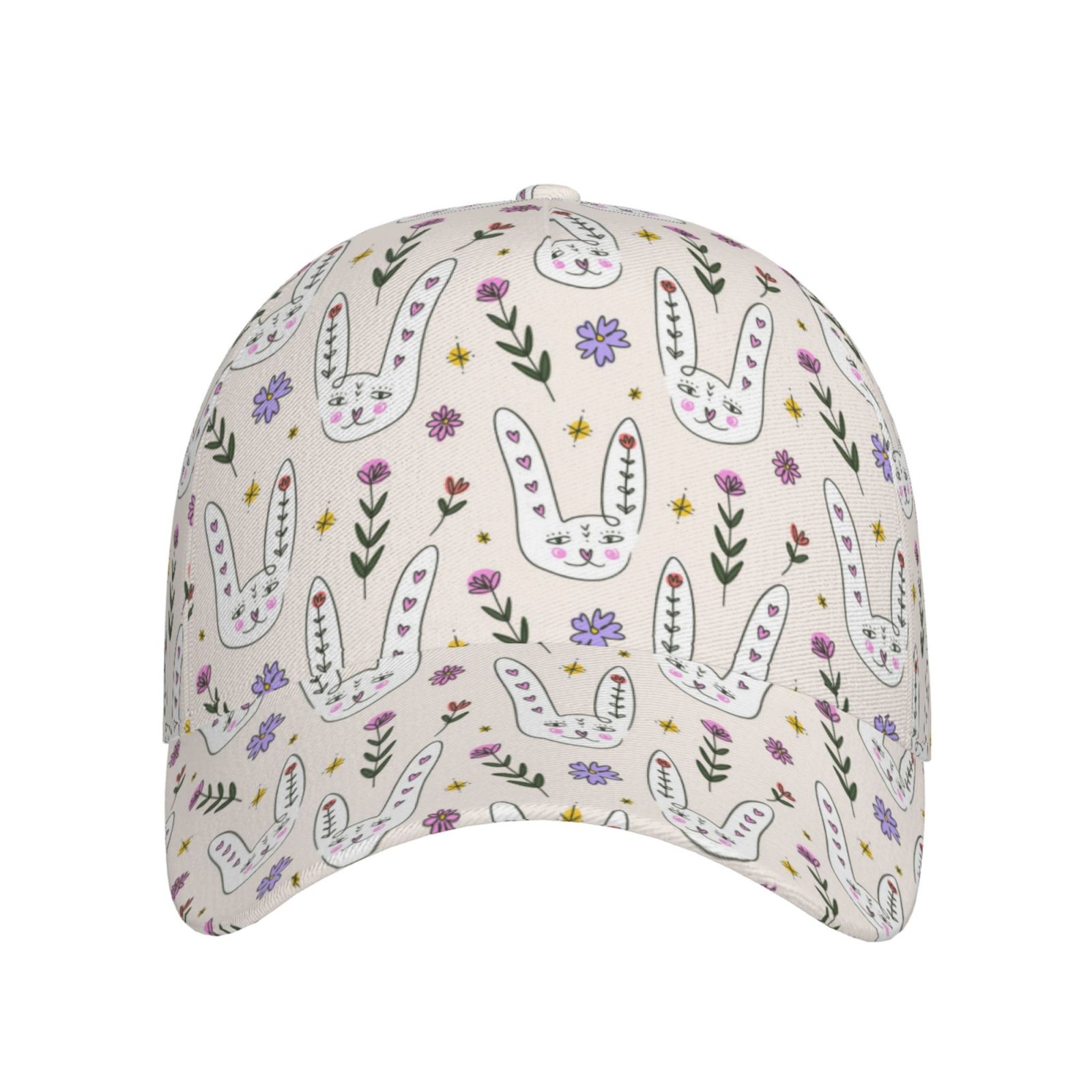 Xecao Purple Flower Rabbit for Baseball Cap: Unisex, crafted from ...
