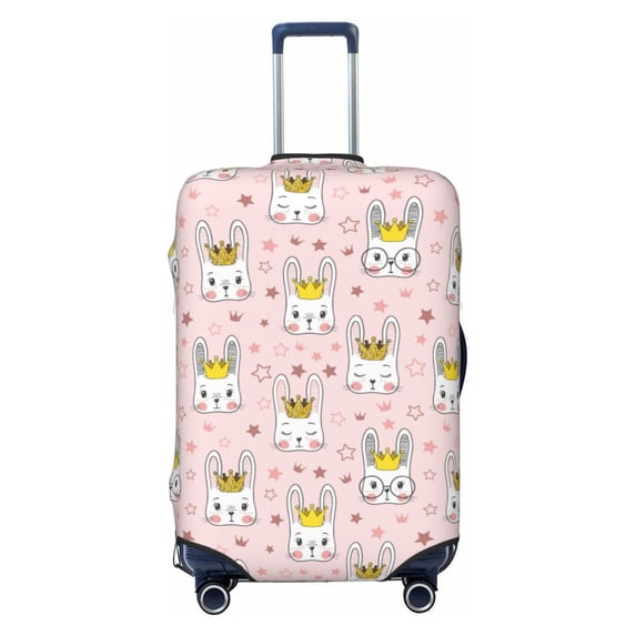 Xecao Queen For Rabbit print Elastic Luggage Cover, with double-sided print , is perfect for travel, business, and daily use