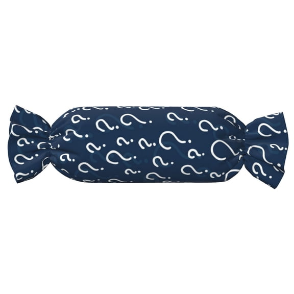 Xecao Question Marks Print+Candy-Inspired Plush Pillow for Men Women Suitable for Beds, Sofas, Game Rooms Drawstring Closure